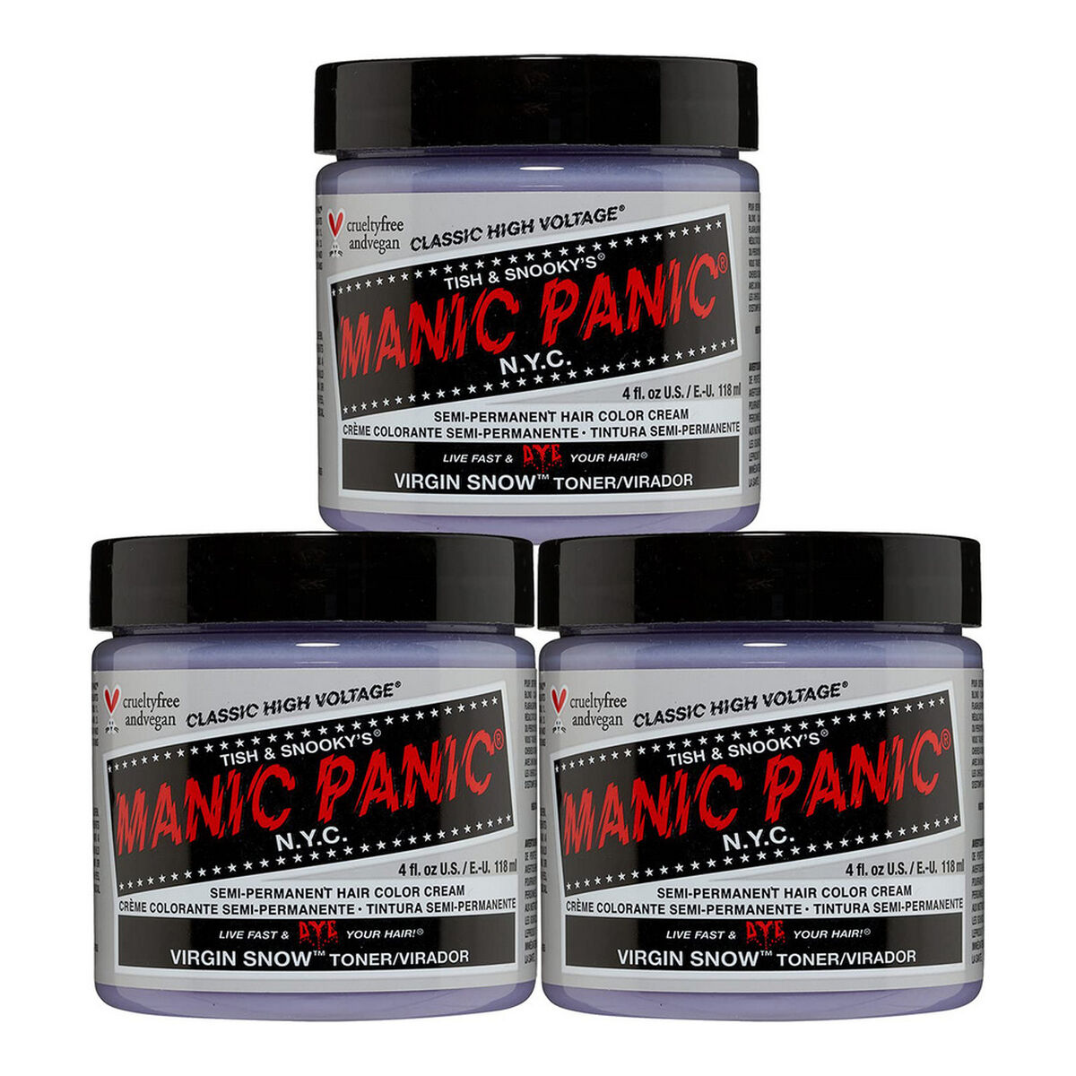 Permanente Kleur Classic Manic Panic Virgin Snow (118 ml)